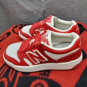%New Balance 480 Size 5Y Red & White (Youth) A 43
